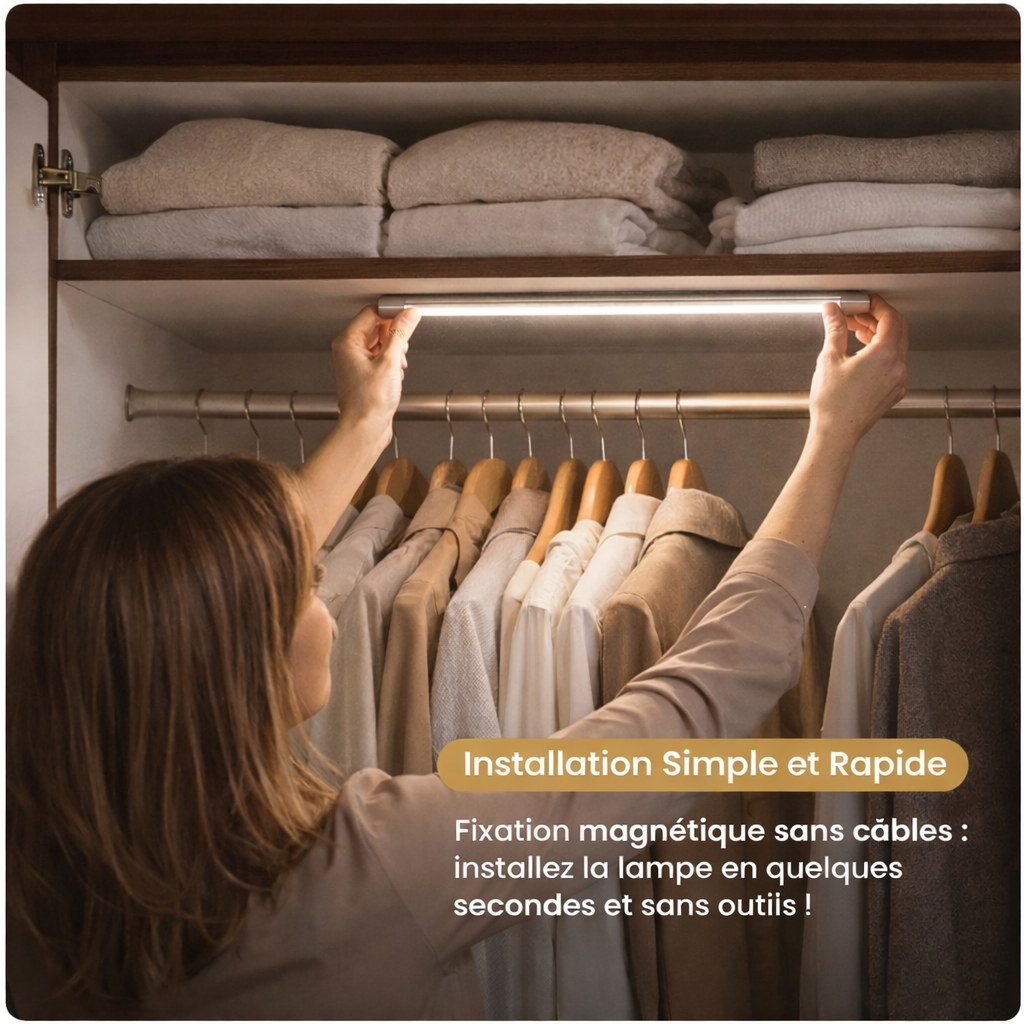 Barre Led sans fil à détecteur de mouvement