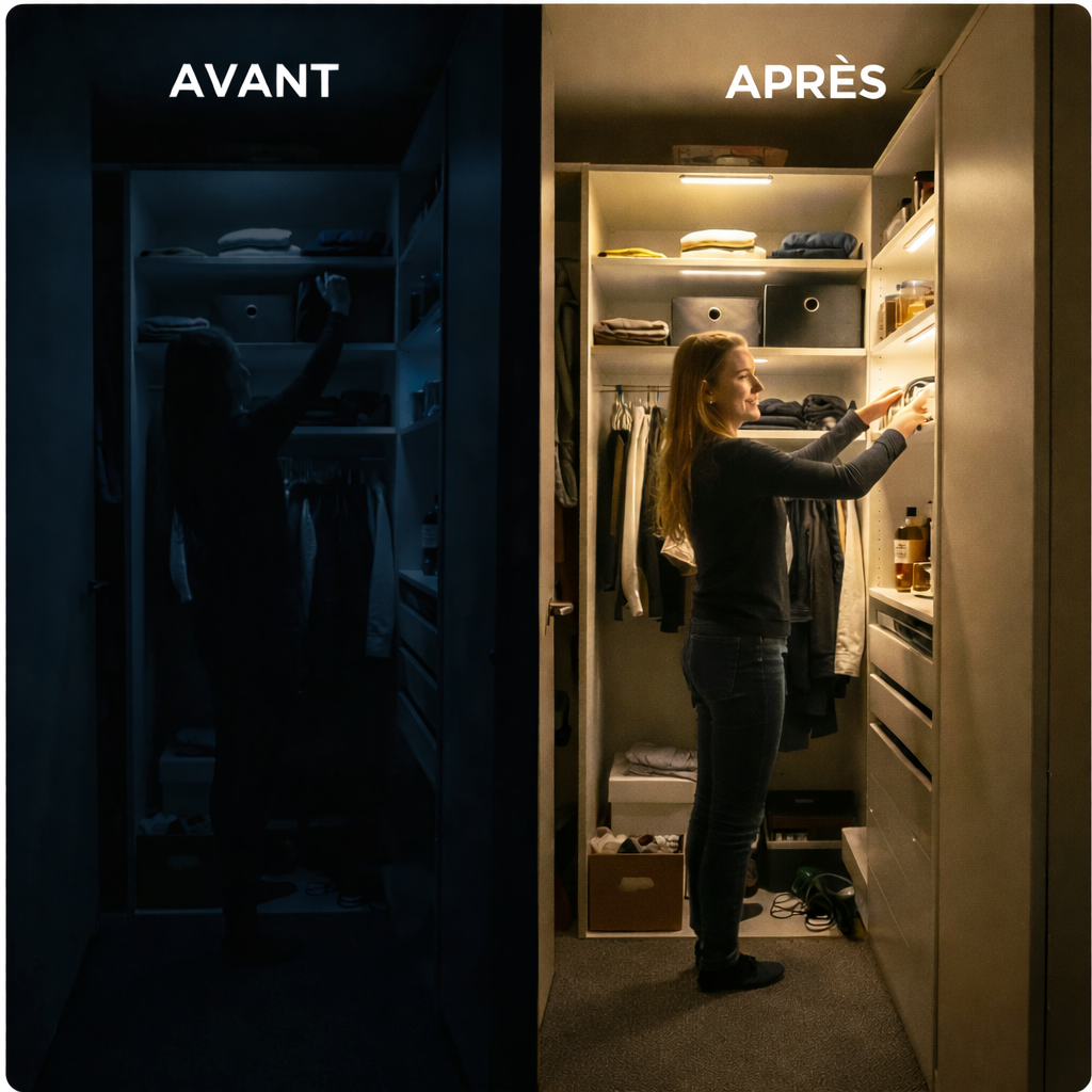 Barre Led sans fil à détecteur de mouvement