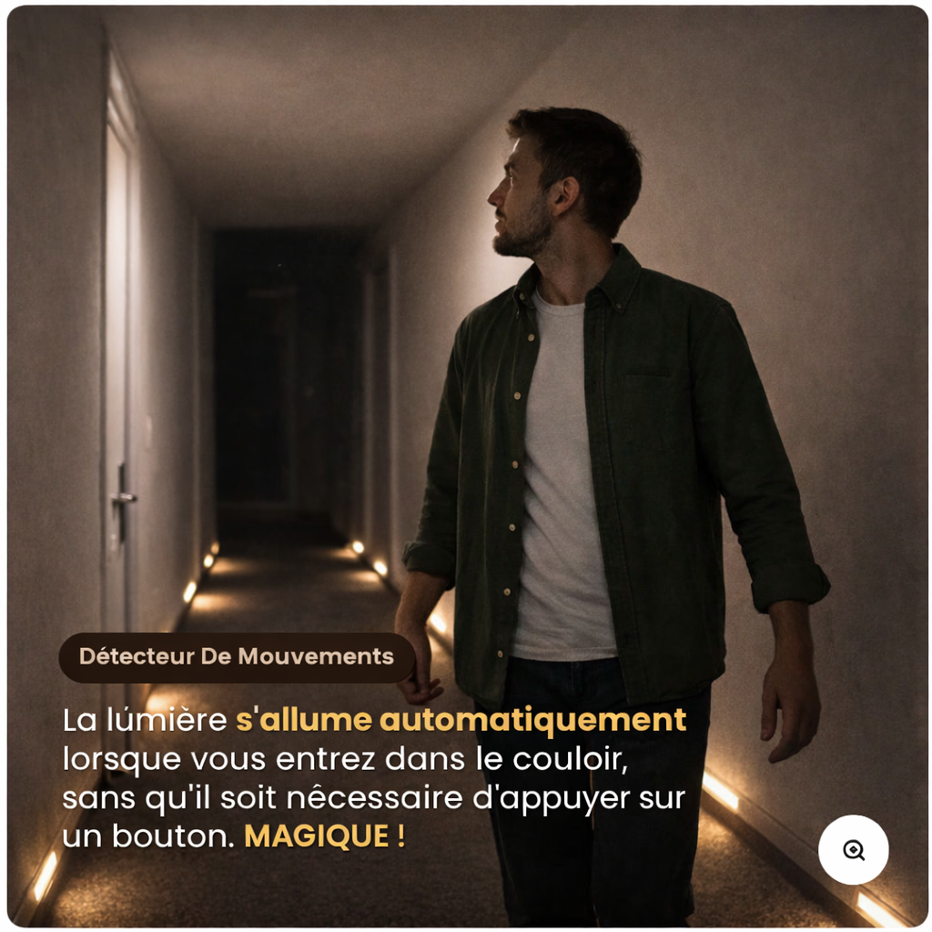 Barre Led sans fil à détecteur de mouvement